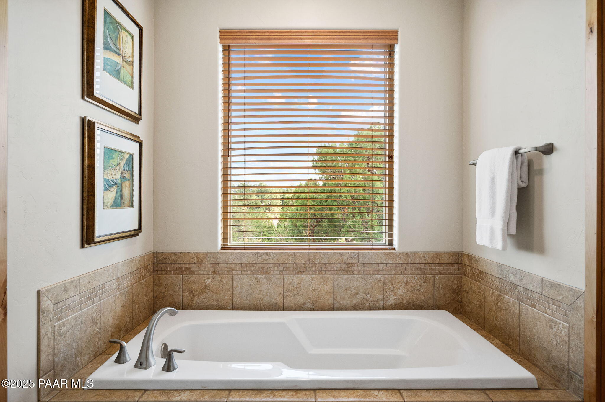 2214 Lichen Ridge Lane Prescott, AZ 86303 - Photo 24 of 46 a bath tub sitting in a bathroom next to a window