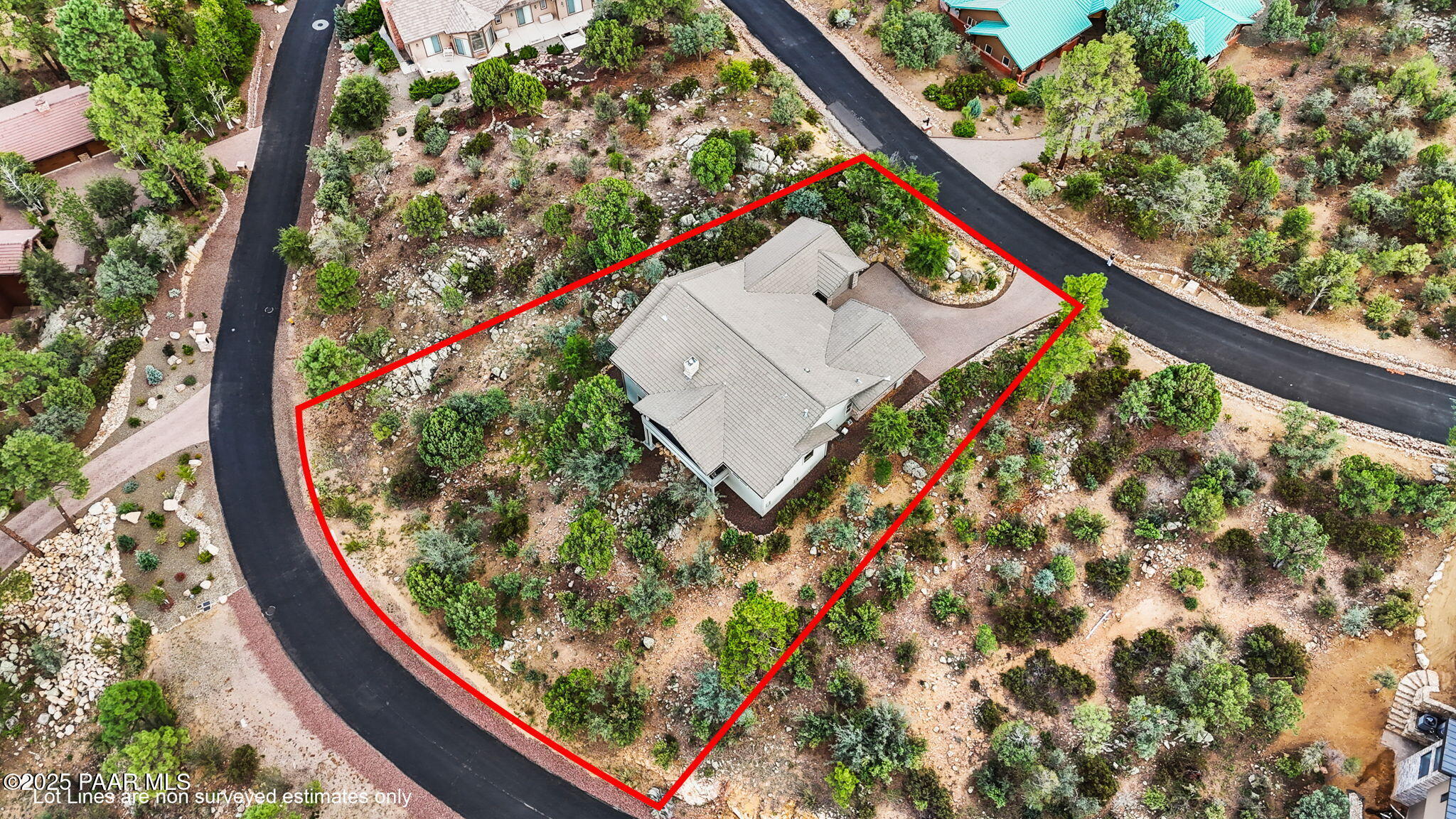 2214 Lichen Ridge Lane Prescott, AZ 86303 - Photo 42 of 46 a view of a yard from a balcony