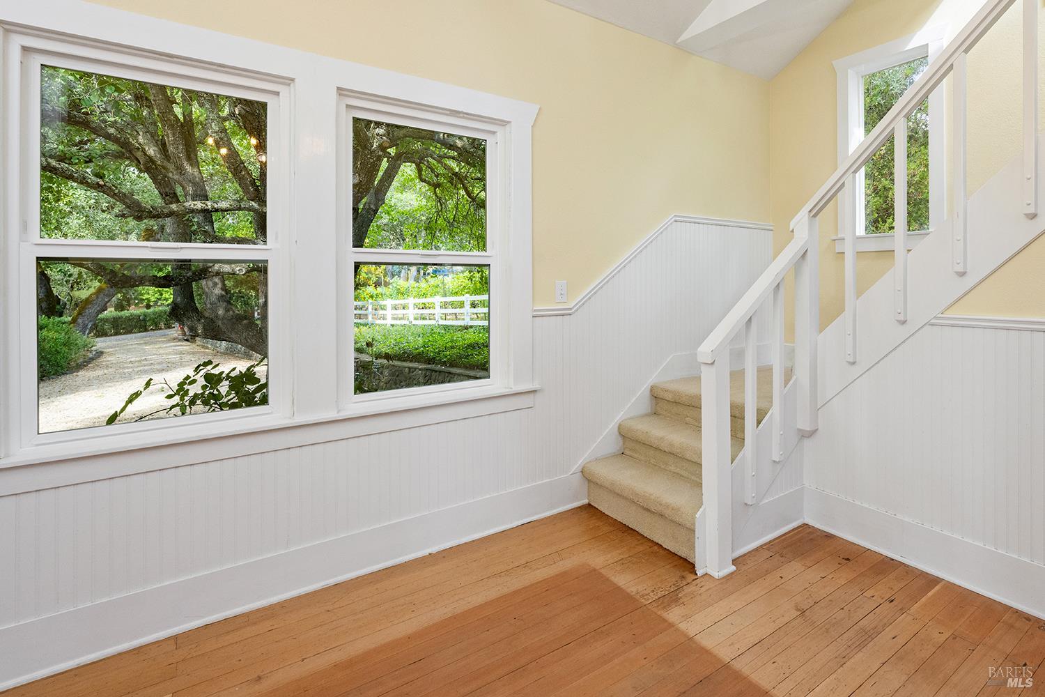 2550 Warm Springs Road Glen Ellen, CA 95442 - Photo 30 of 63 Dining area leading to stairs. Stunning views from all windows.