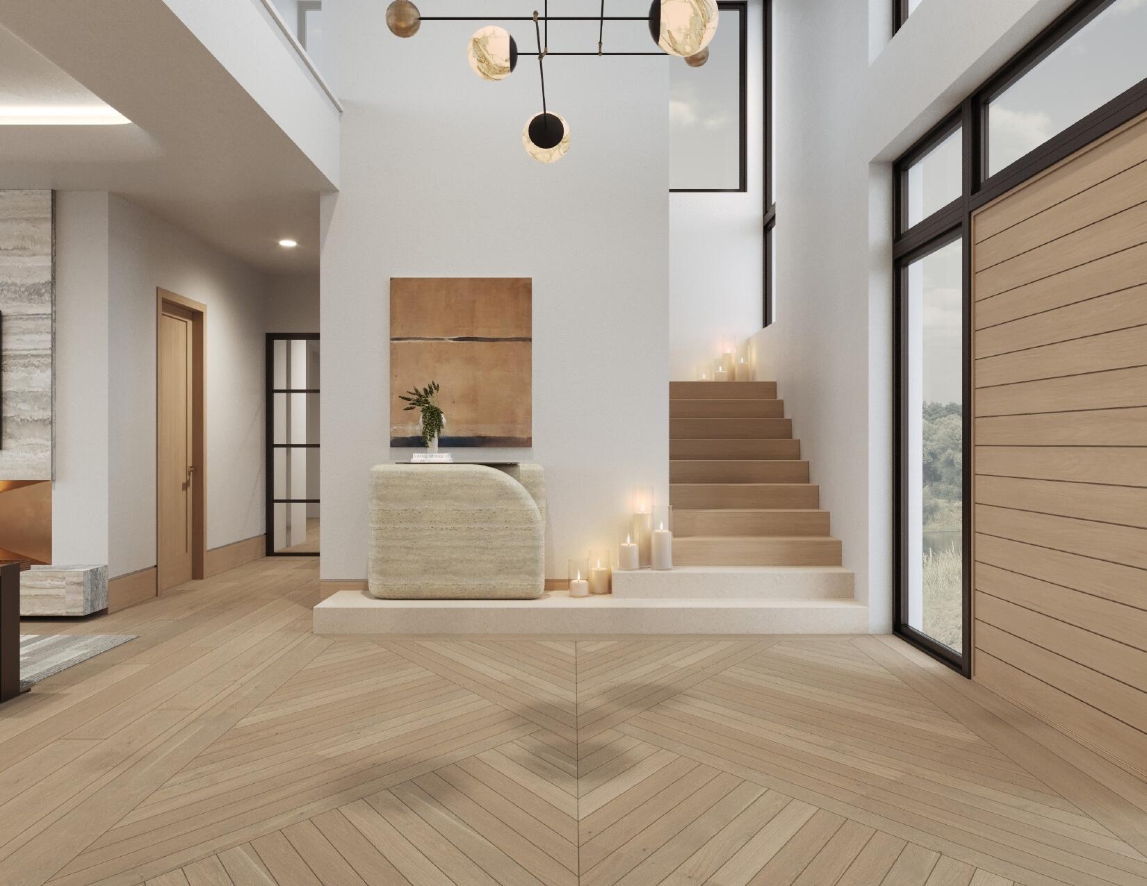20 Ocean Drive Jupiter, FL 33469 - Photo 3 of 15 a view of a hallway with wooden floor and entryway