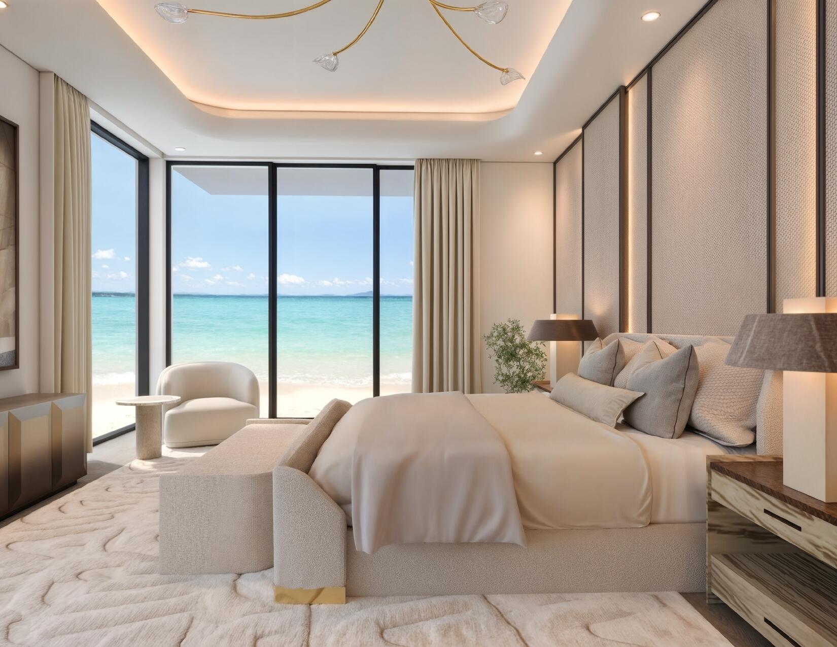 20 Ocean Drive Jupiter, FL 33469 - Photo 7 of 15 a bedroom with a large bed and a large window