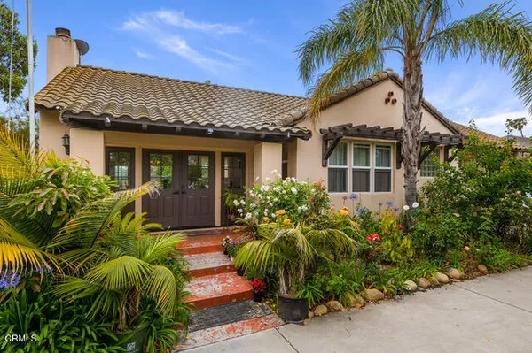 a view of a house with a patio