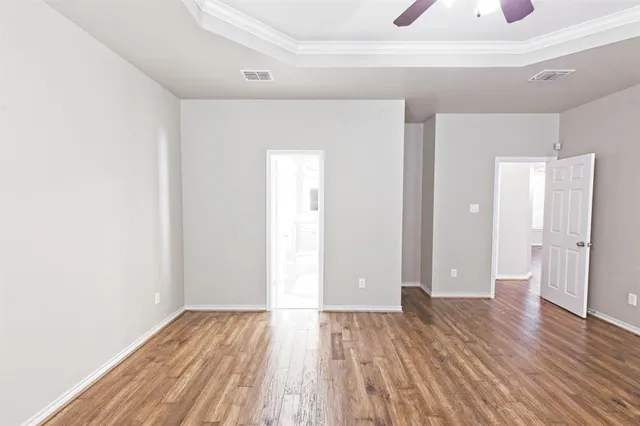 wooden floor in an empty room