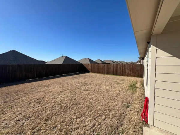 a view of wooden fence and sky view