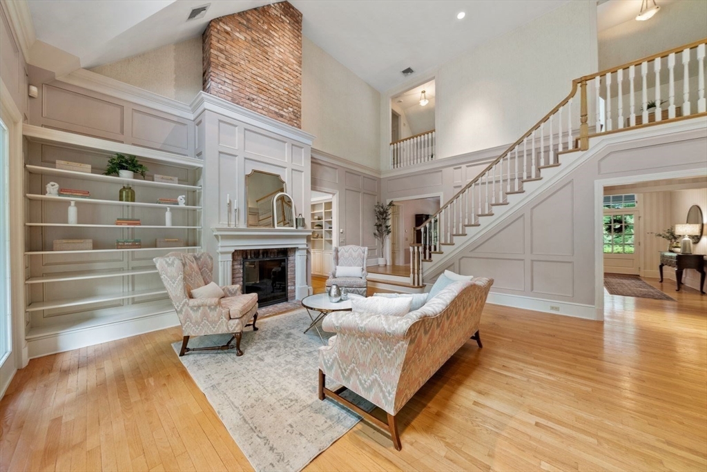 364 Hickory Road North Attleboro, MA 02760 - Photo 23 of 40 a living room with furniture and a fireplace