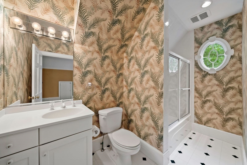 364 Hickory Road North Attleboro, MA 02760 - Photo 39 of 40 a bathroom with a sink a toilet and a mirror