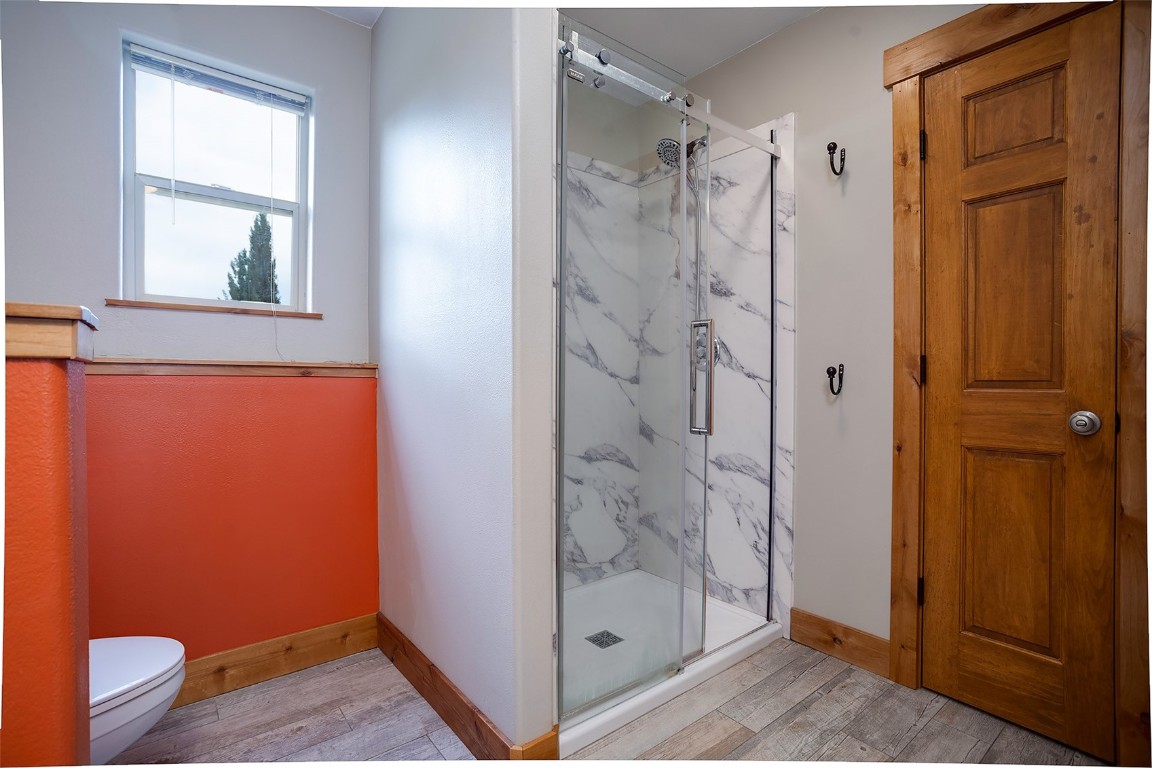 1170 Fish Creek Falls Road Steamboat Springs, CO 80487 - Photo 15 of 24 a bathroom with a shower