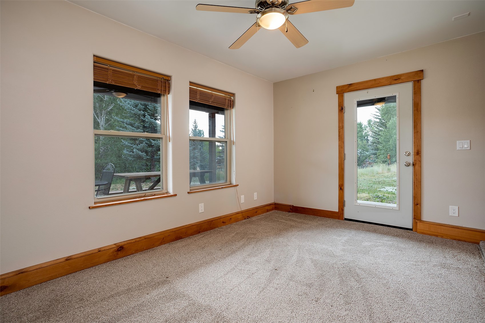 1170 Fish Creek Falls Road Steamboat Springs, CO 80487 - Photo 20 of 24 a view of an empty room with a window