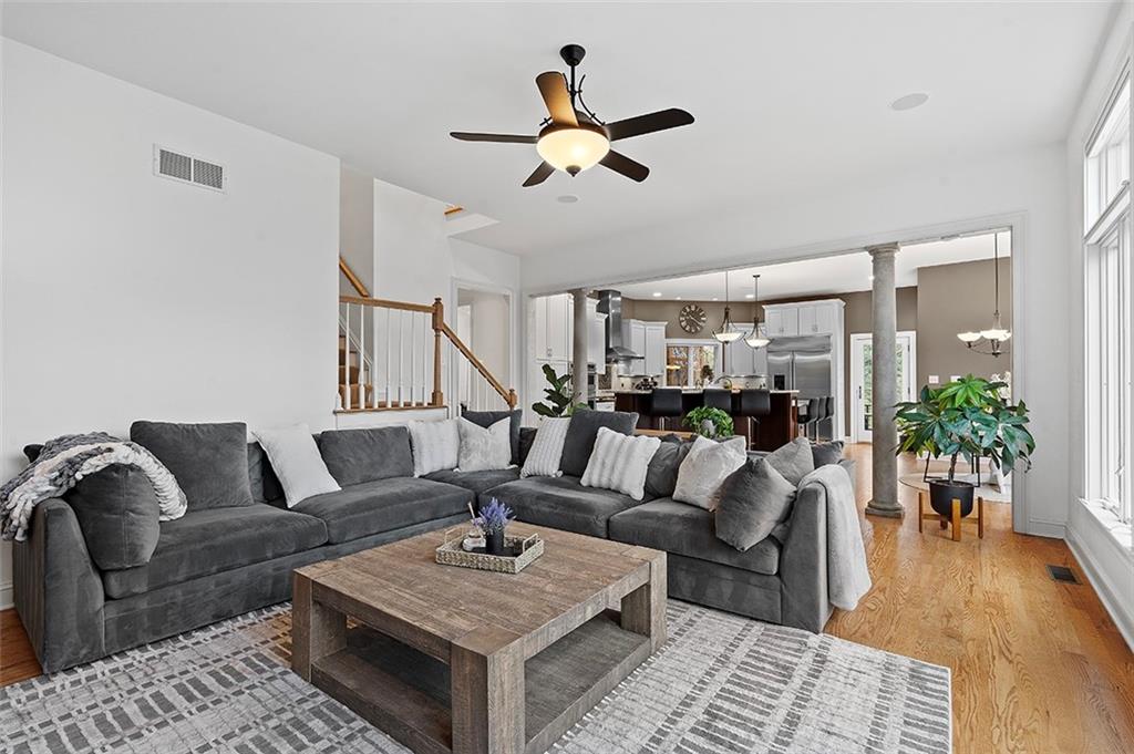 198 Camp Meeting Rd Extension Sewickley, PA 15143 - Photo 12 of 50 a living room with furniture and wooden floor