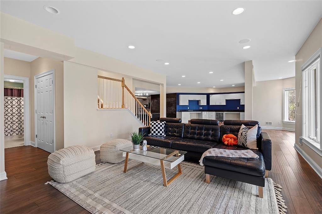 198 Camp Meeting Rd Extension Sewickley, PA 15143 - Photo 33 of 50 a living room with furniture and wooden floor