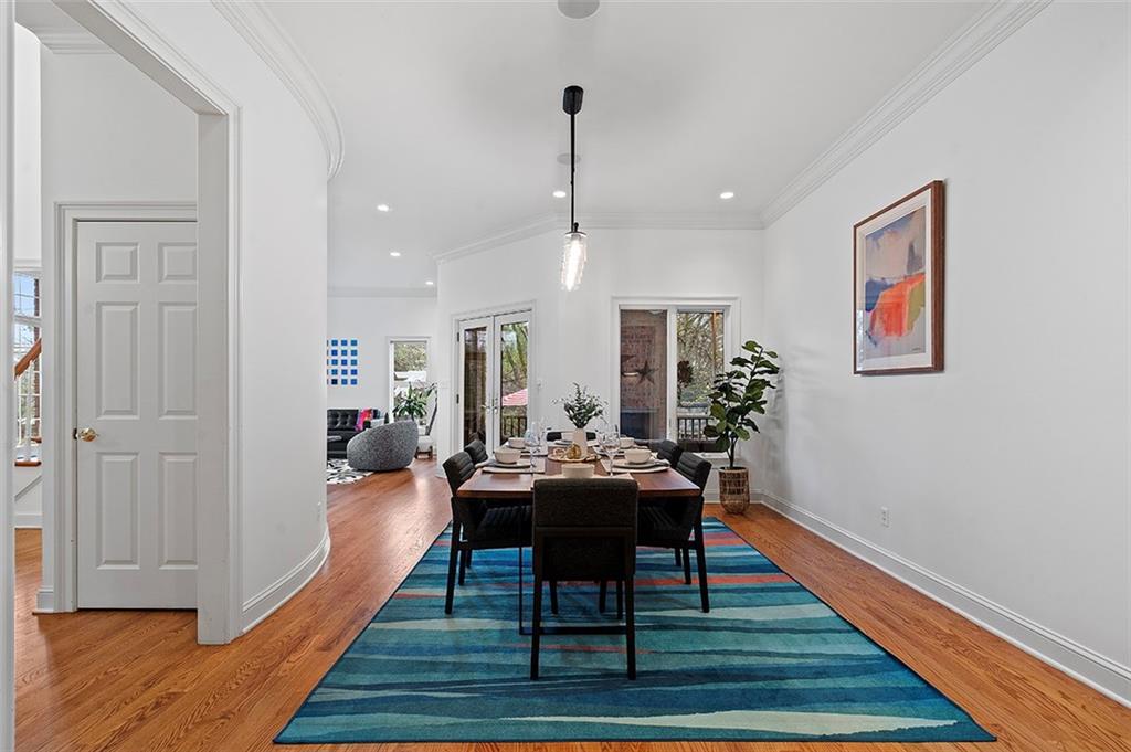 198 Camp Meeting Rd Extension Sewickley, PA 15143 - Photo 9 of 50 a view of a dining room with furniture and wooden floor