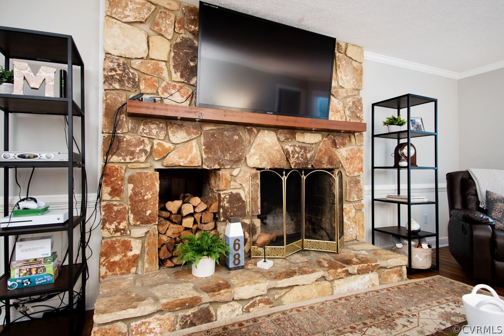 13805 Sterlings Bridge Road Midlothian, VA 23112 - Photo 5 of 24 a view of a livingroom with furniture and a fireplace