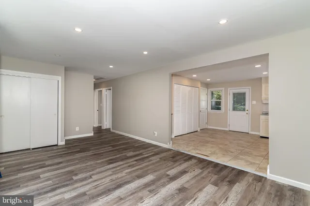 a view of an empty room