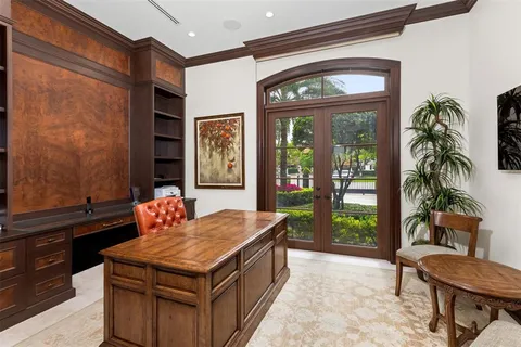 a bathroom with a bathtub and window