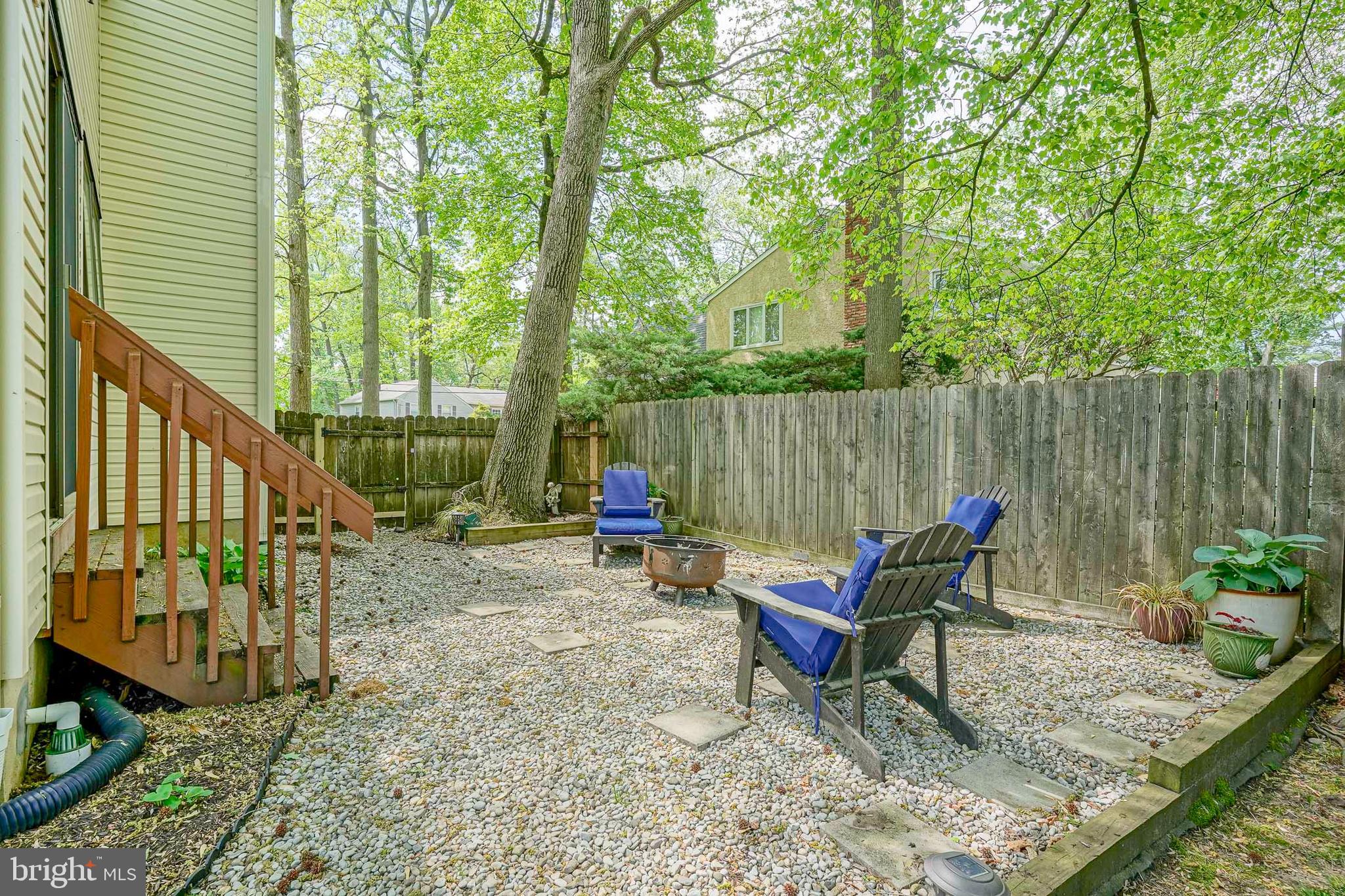 107 Greenvale Road Cherry Hill, NJ 08034 - Photo 45 of 47 Side Yard Has Fire Pit