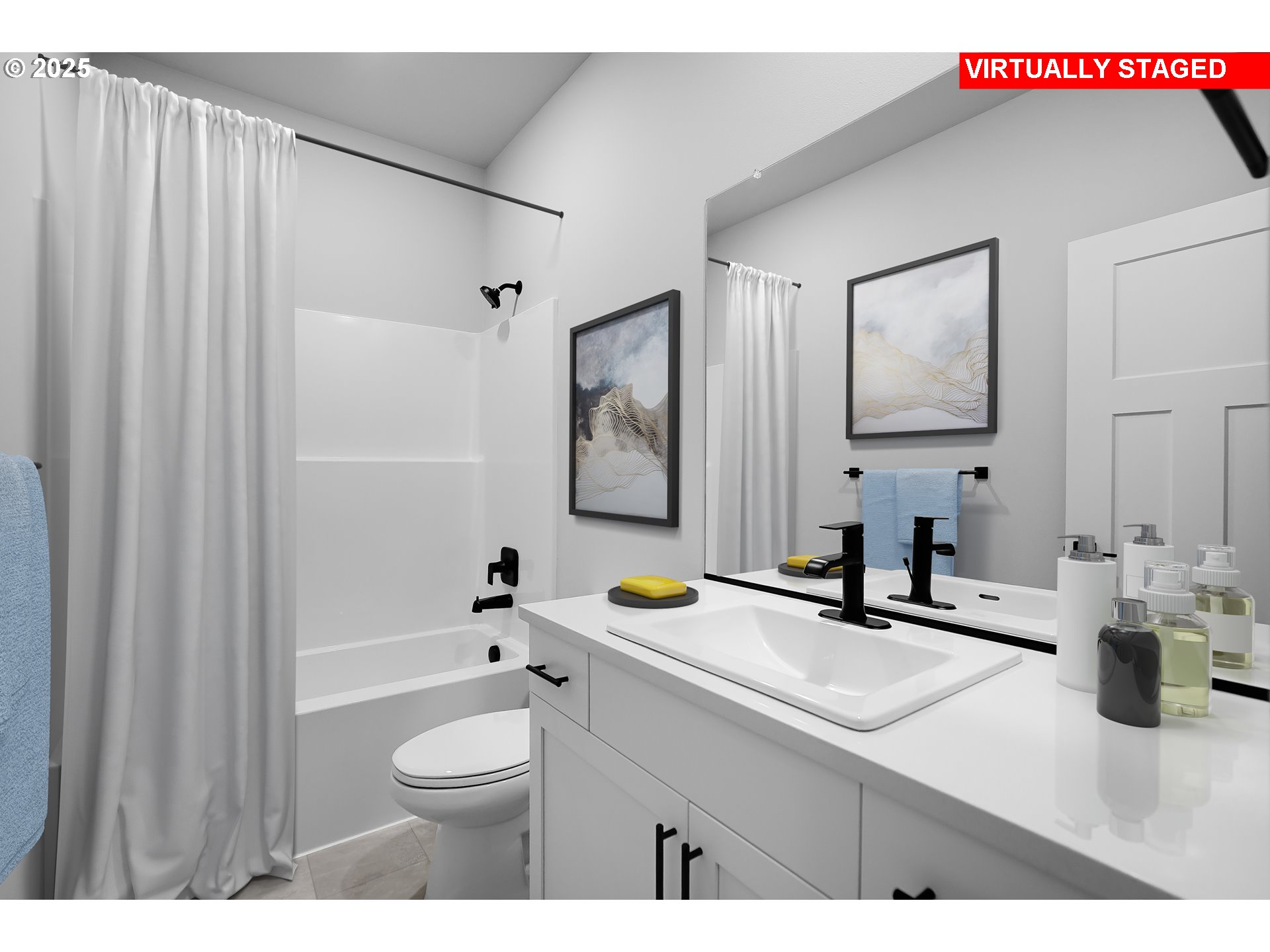 5359 North 87th Avenue Camas, WA 98607 - Photo 15 of 29 a bathroom with a sink a toilet and shower