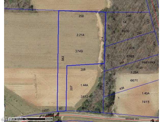 0 Brame Road Reidsville, NC 27320 - Photo 3 of 3 Aerial View.
