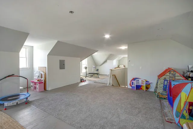 a view of a room with toys