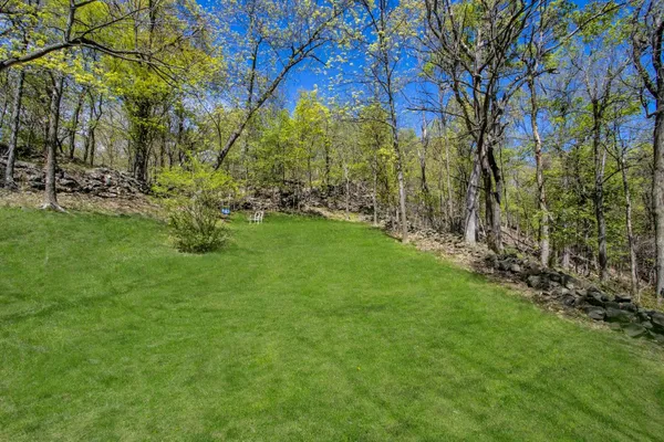 a view of yard with green space