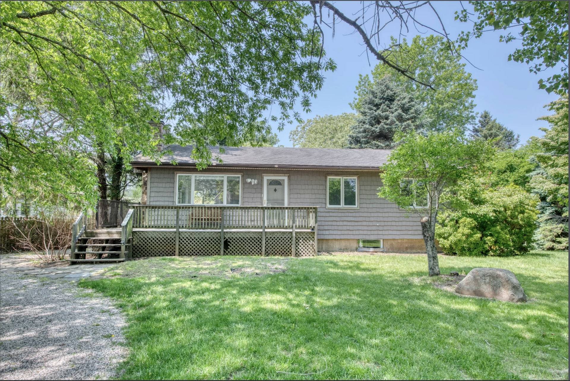 Undisclosed Address Montauk, NY 11954 - Photo 1 of 10 a front view of a house with a yard