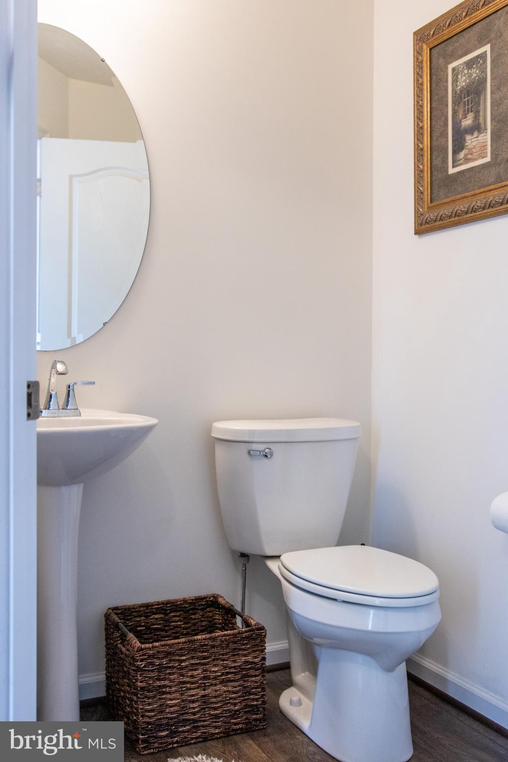 Half bath on first floor