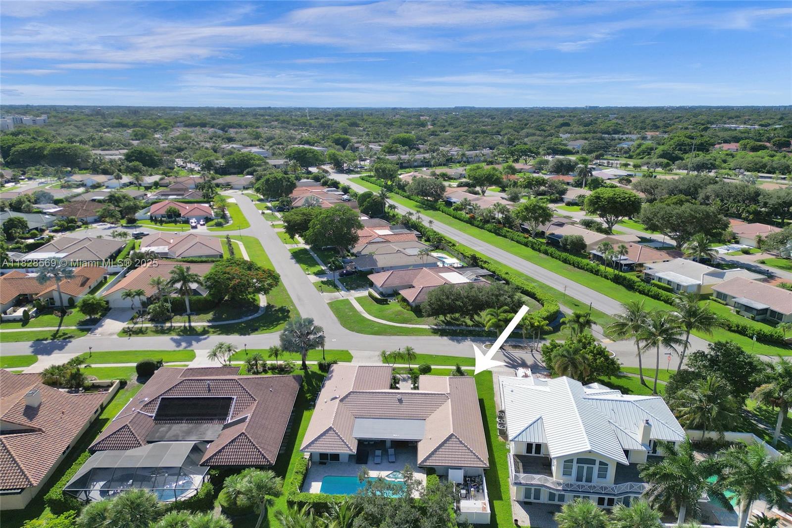 5854 Pinebrook Drive Boca Raton, FL 33433 - Photo 68 of 76 an aerial view of residential houses with outdoor space and parking
