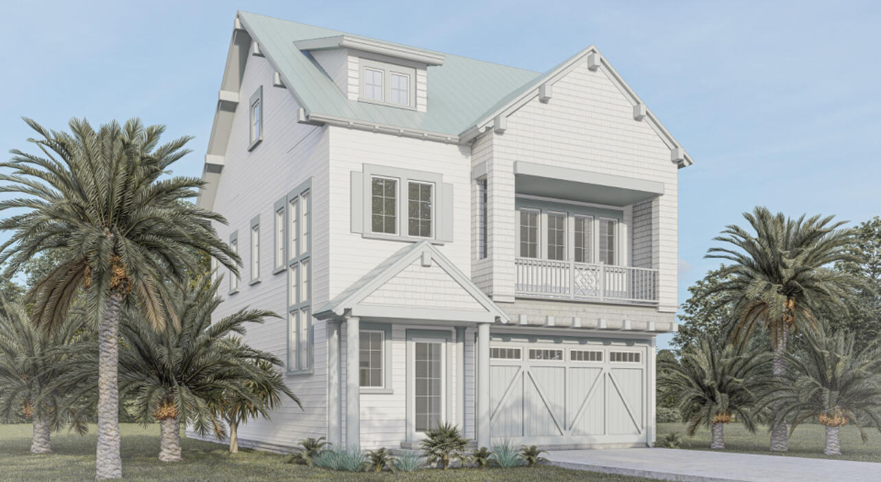 119 Grande Pointe Cir Inlet Beach Inlet Beach, FL 32461 - Photo 1 of 17 a view of a white house with a large window and potted plants