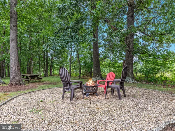 a view of a water with an outdoor space