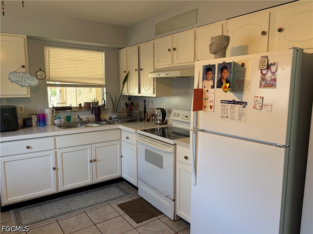 2175 Twin Brooks Road North Fort Myers, FL 33917 - Photo 3 of 27 a kitchen with stainless steel appliances a refrigerator sink and cabinets