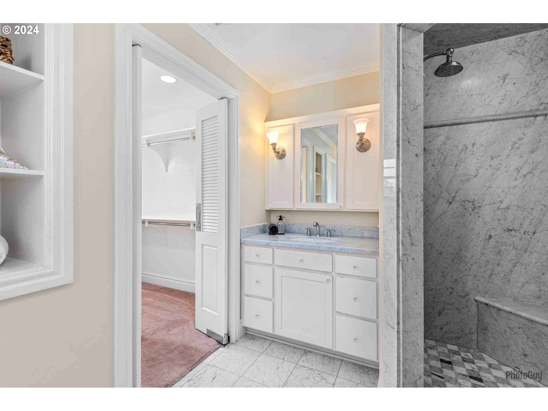 2788 Riverwalk Loop Eugene, OR 97401 - Photo 29 of 48 a bathroom with a granite countertop sink mirror and a