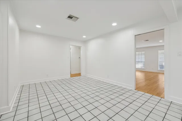 a view of an empty room