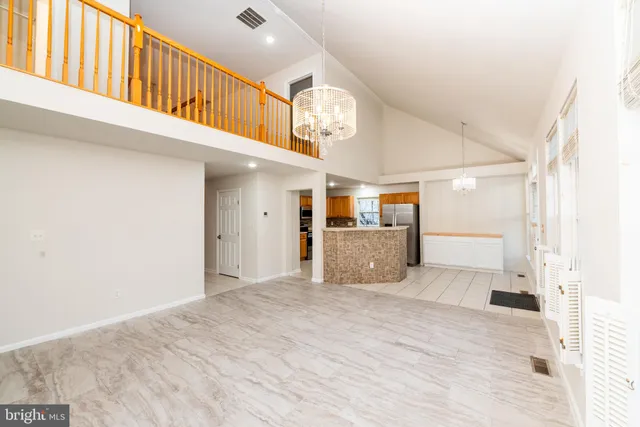 a view of an empty room