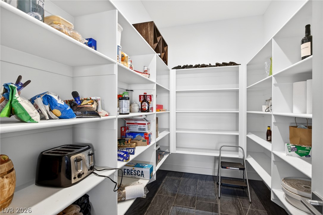 1460 Blue Ridge Trail Mesquite, NV 89027 - Photo 9 of 39 Ample shelving in this well-organized pantry offers generous storage.