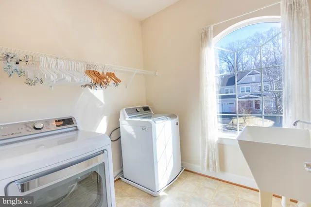 a patio with a outdoor seating space