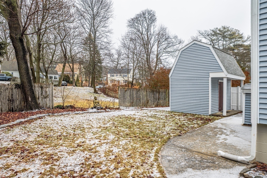 42 Bisson Street Beverly, MA 01915 - Photo 22 of 28 a view of a backyard of the house