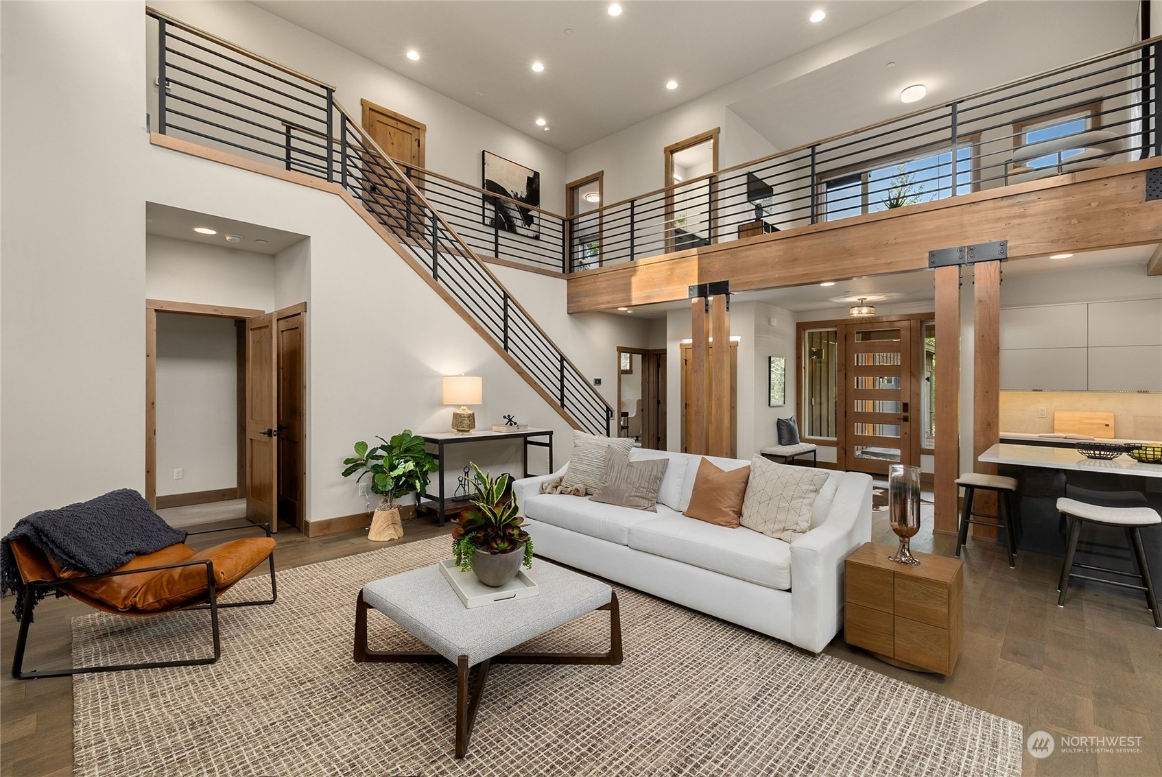 331 Old Grv Trail Ronald, WA 98940 - Photo 13 of 40 a living room with furniture and wooden floor