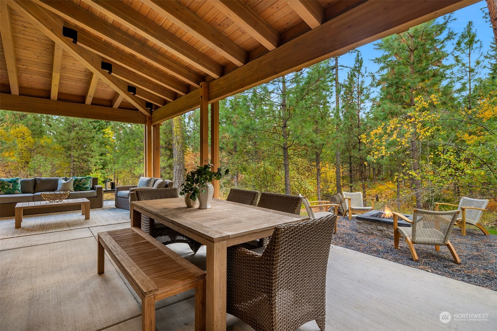 331 Old Grv Trail Ronald, WA 98940 - Photo 15 of 40 a view of an outdoor space with seating area
