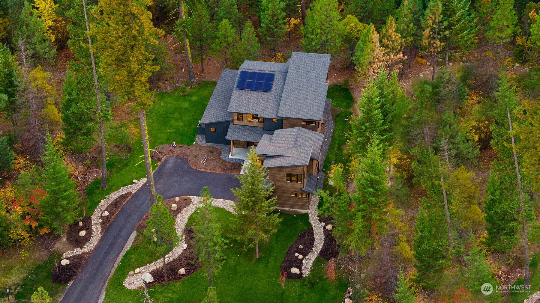 331 Old Grv Trail Ronald, WA 98940 - Photo 2 of 40 an aerial view of a house with garden space and street view