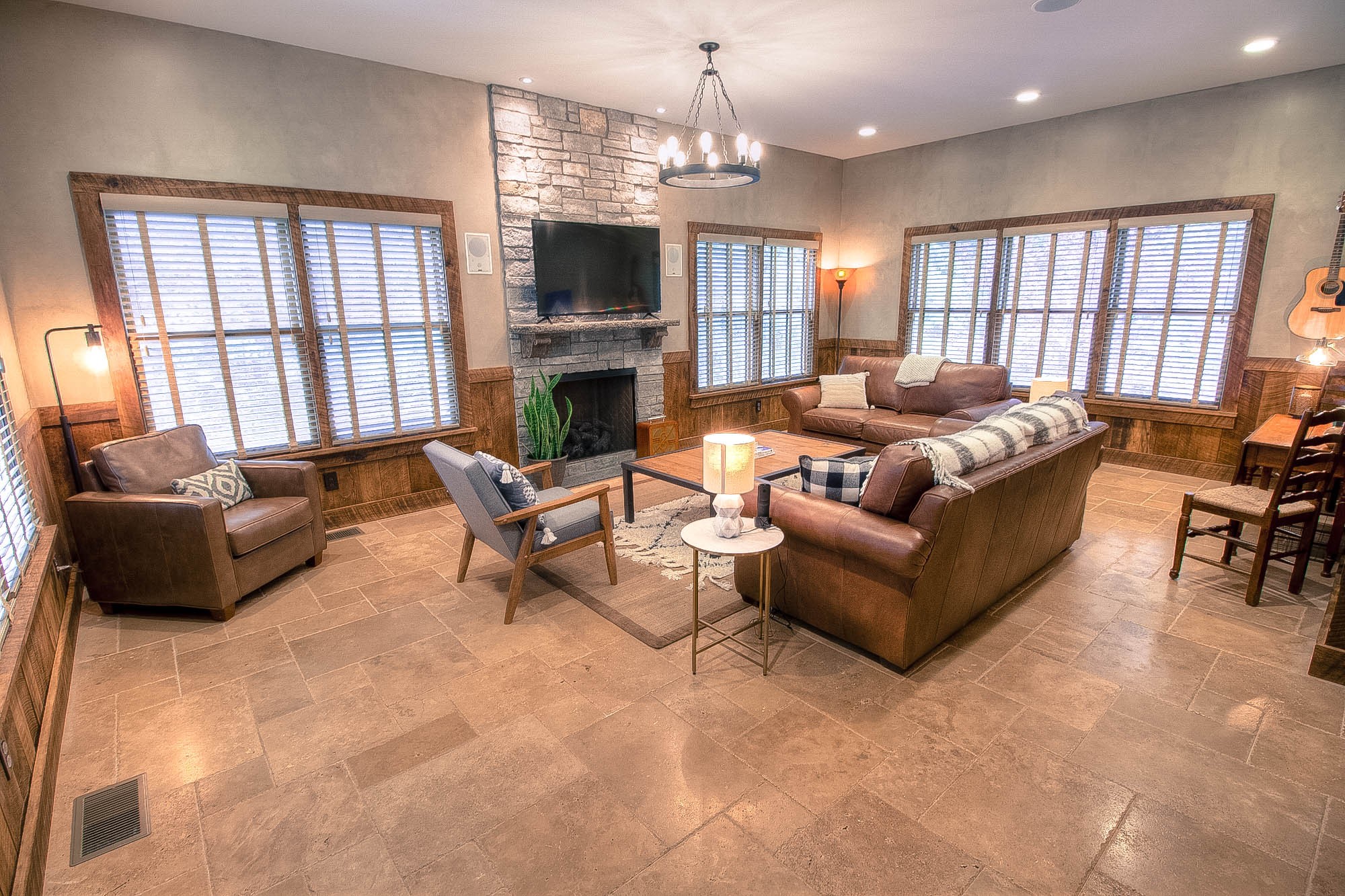 7394 Forest Glenn Road Fairview, TN 37062 - Photo 6 of 30 a living room with furniture and a fireplace
