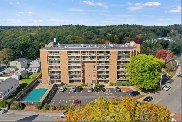 a view of a city with tall buildings