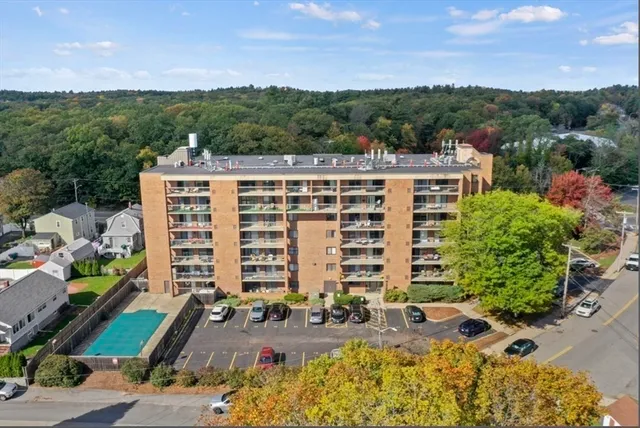 a view of a city with tall buildings