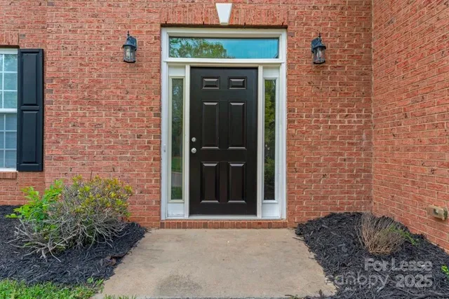 a view of front door of house