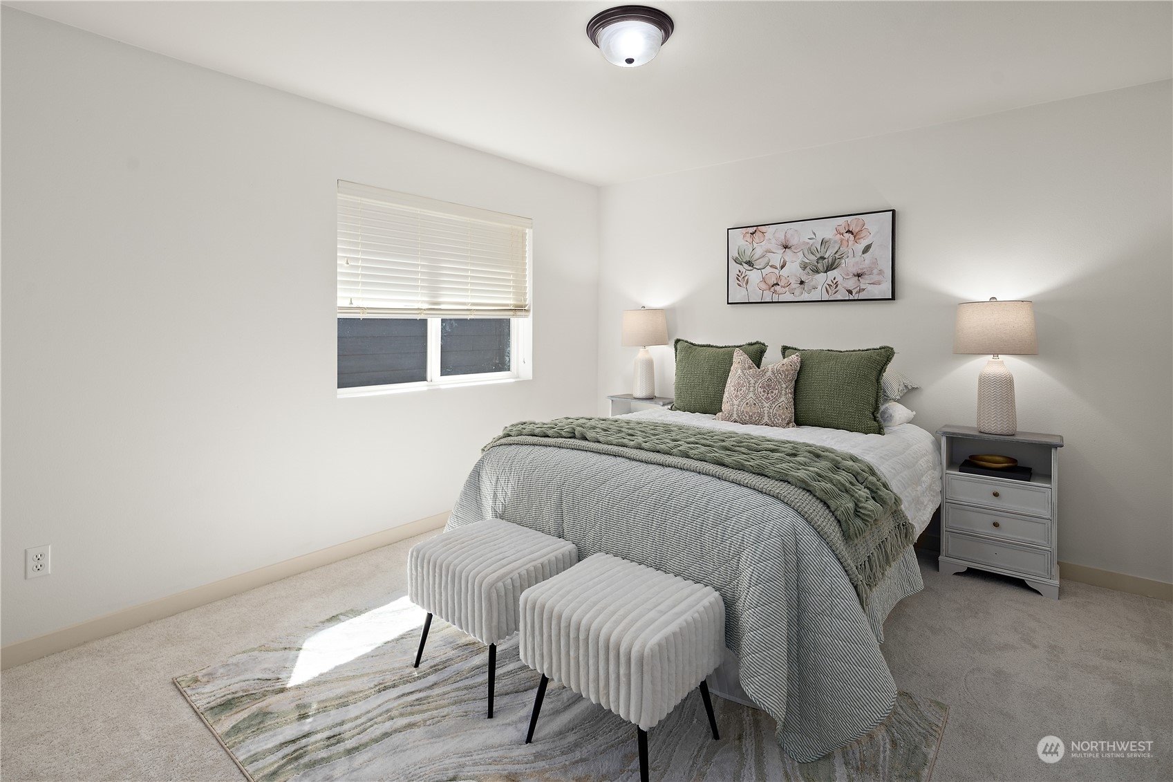 22920 36th Avenue Southeast Bothell, WA 98021 - Photo 24 of 30 a bedroom with a bed and a lamp