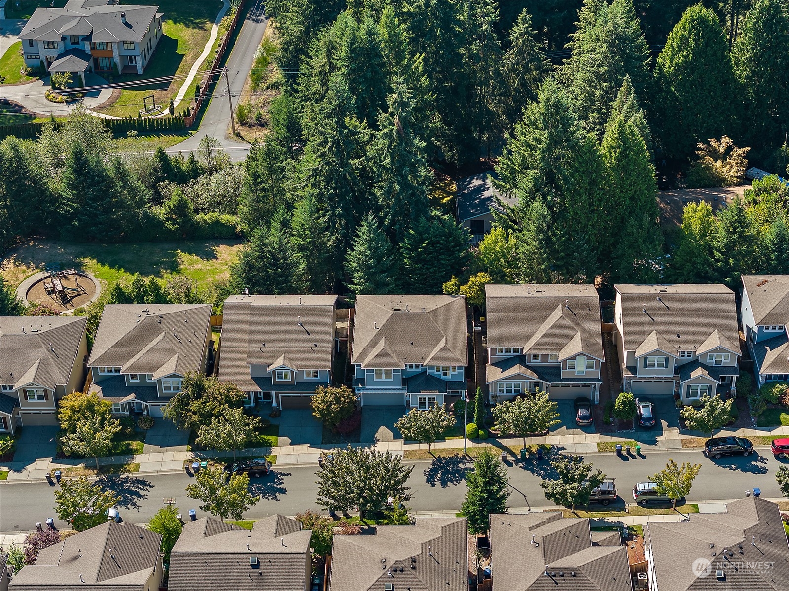 22920 36th Avenue Southeast Bothell, WA 98021 - Photo 30 of 30 an aerial view of a house with swimming pool and outdoor seating