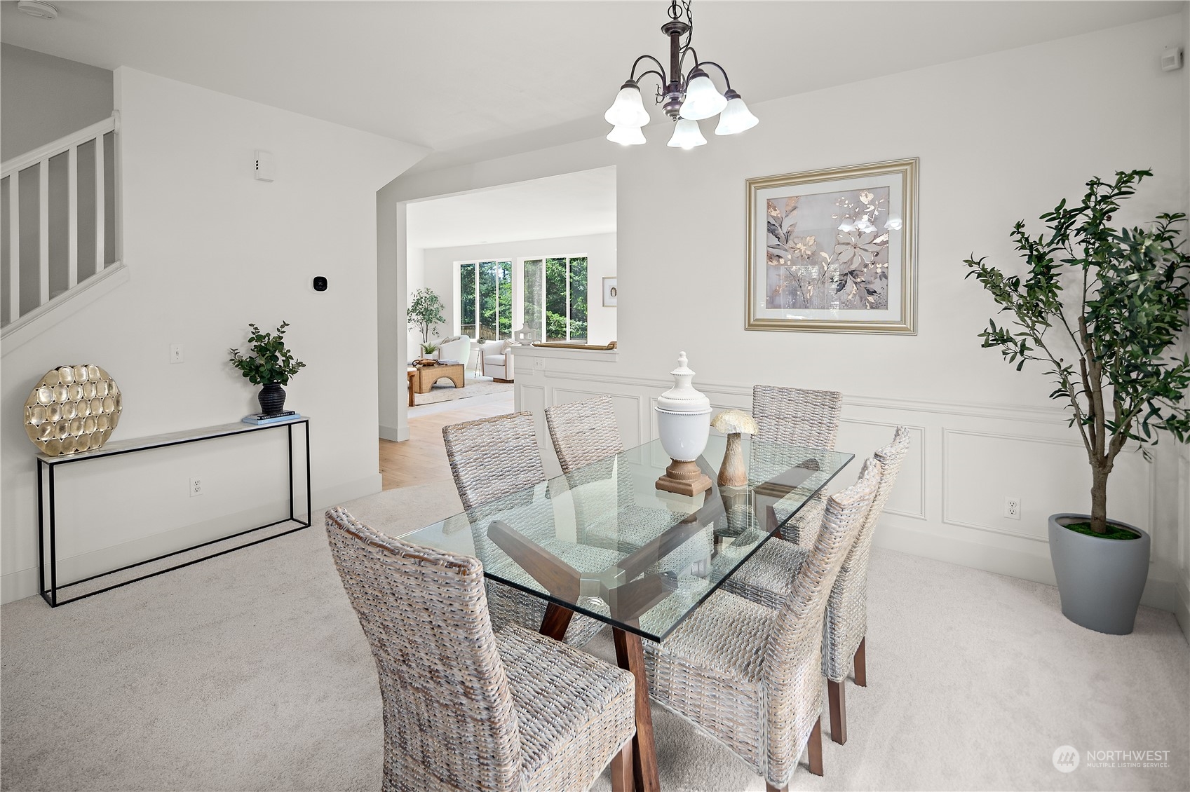 22920 36th Avenue Southeast Bothell, WA 98021 - Photo 3 of 30 a view of a dining room with furniture and chandelier