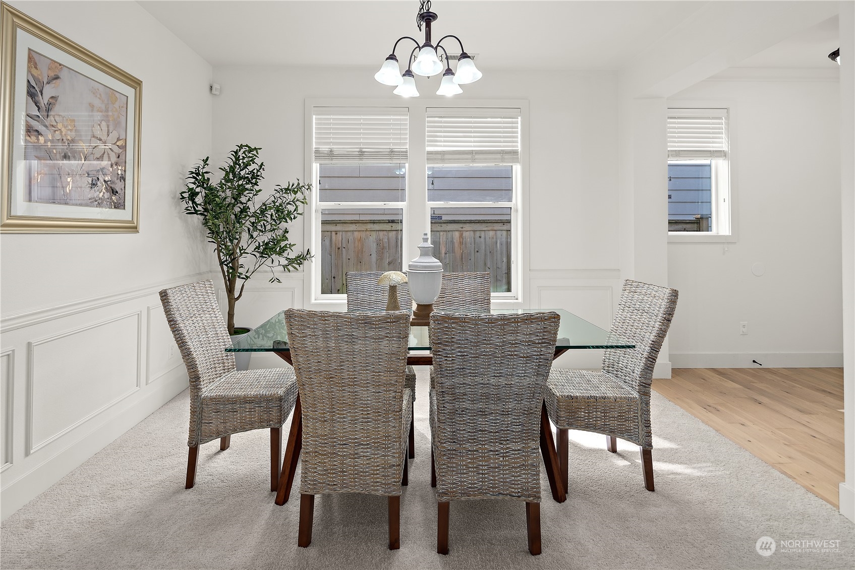 22920 36th Avenue Southeast Bothell, WA 98021 - Photo 4 of 30 a dining room with furniture a chandelier and window