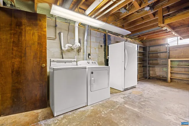 a view of storage and utility room