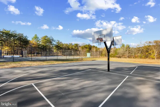 a view of a basketball court