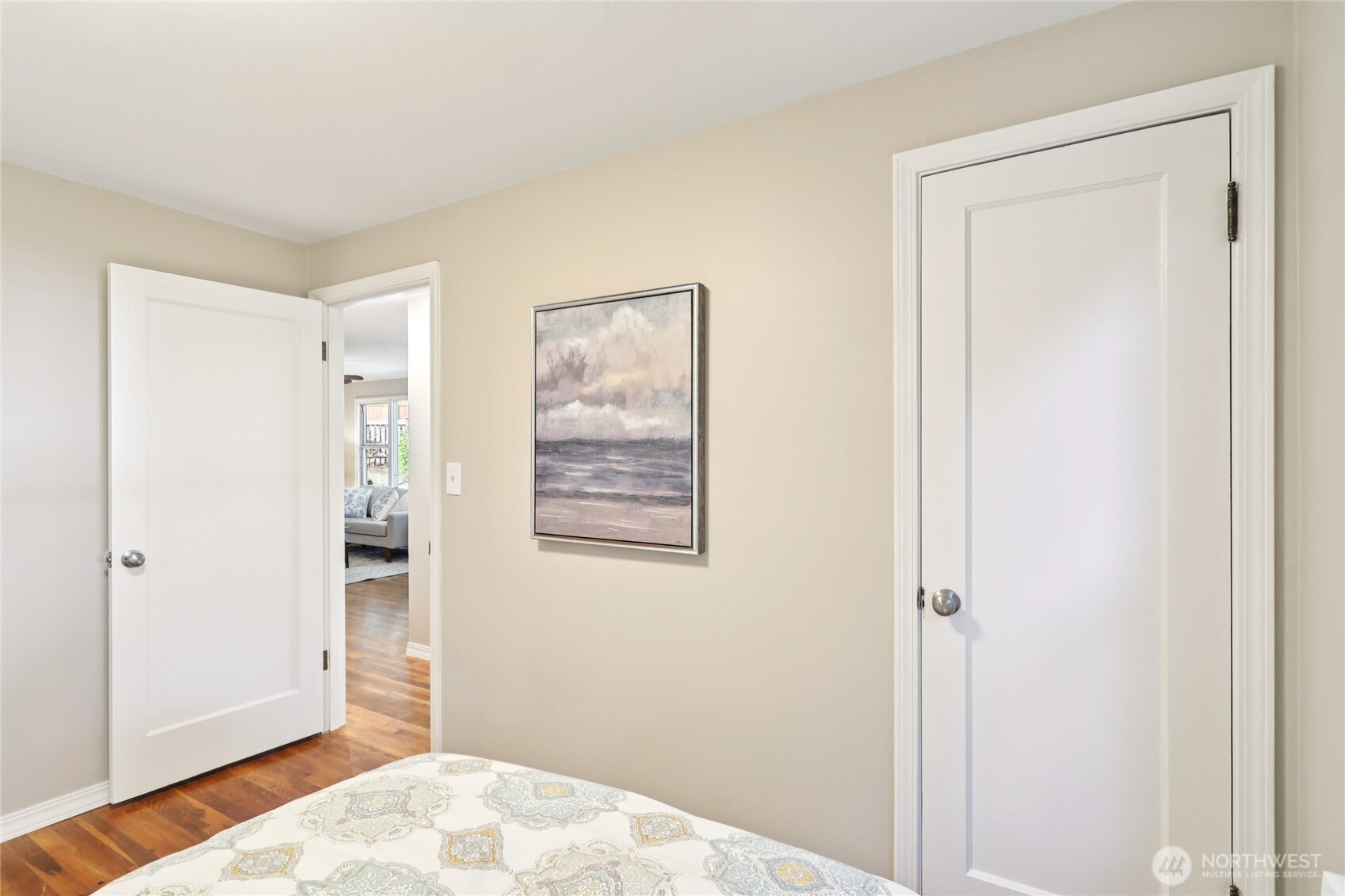 1005 Northeast 170th Street Shoreline, WA 98155 - Photo 14 of 35 a view of hallway with closet and bathroom
