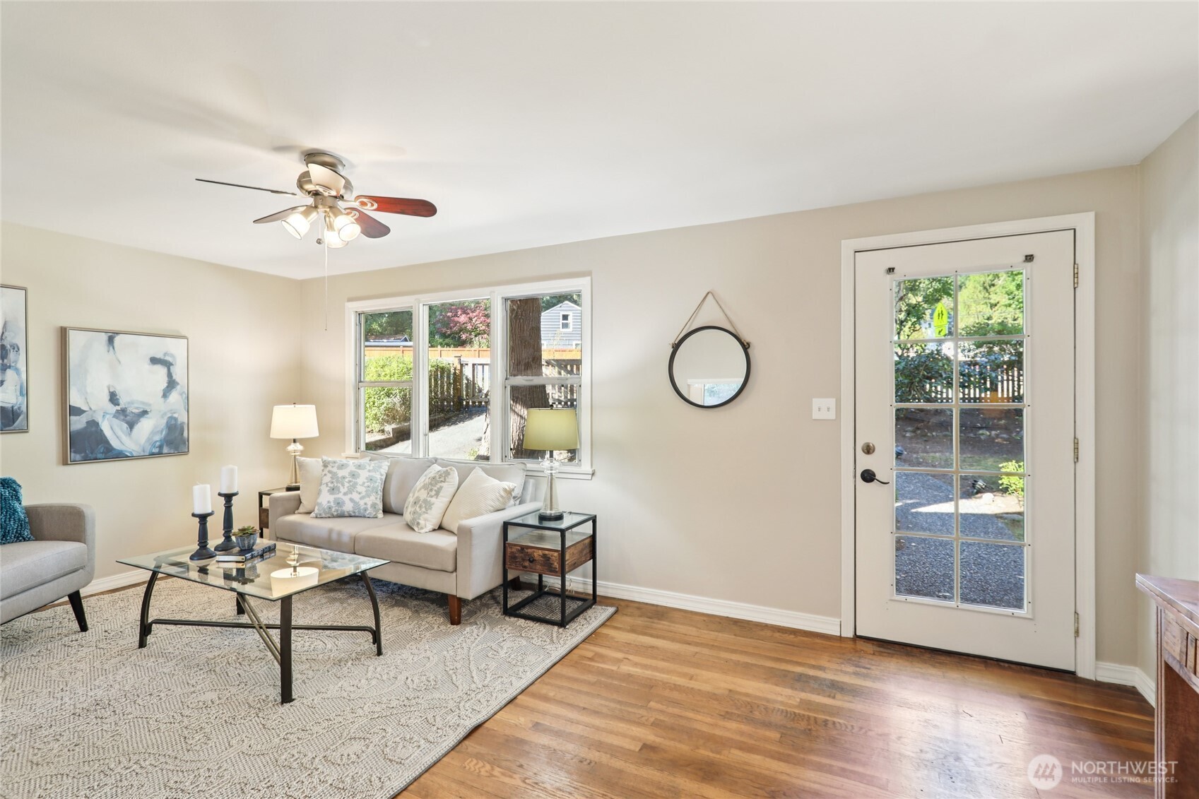 1005 Northeast 170th Street Shoreline, WA 98155 - Photo 5 of 35 a living room with furniture and wooden floor